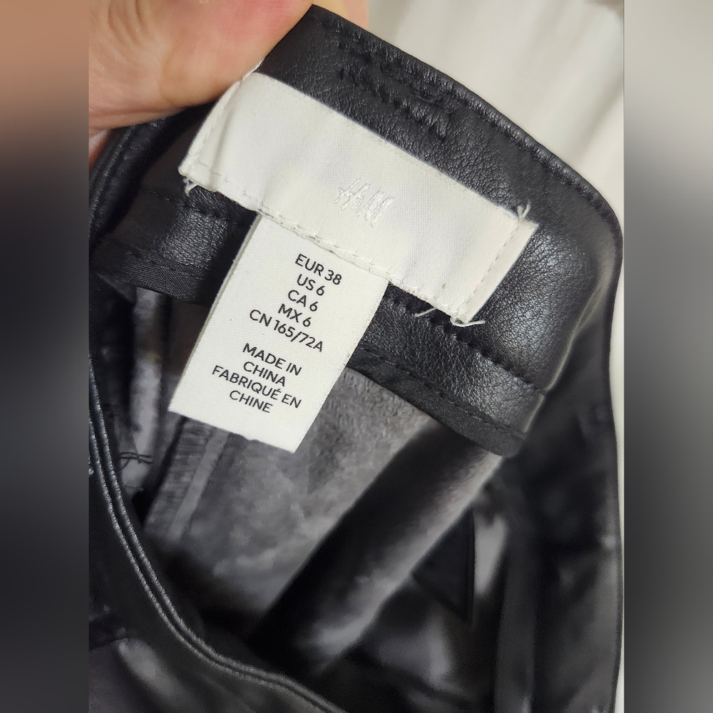 New Black Faux Leather Pants. - Picture 15 of 16
